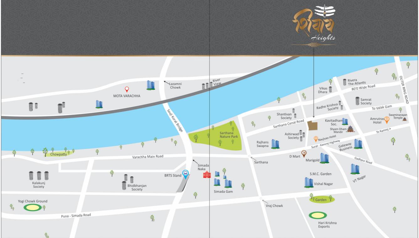  shivay heights Location Plan