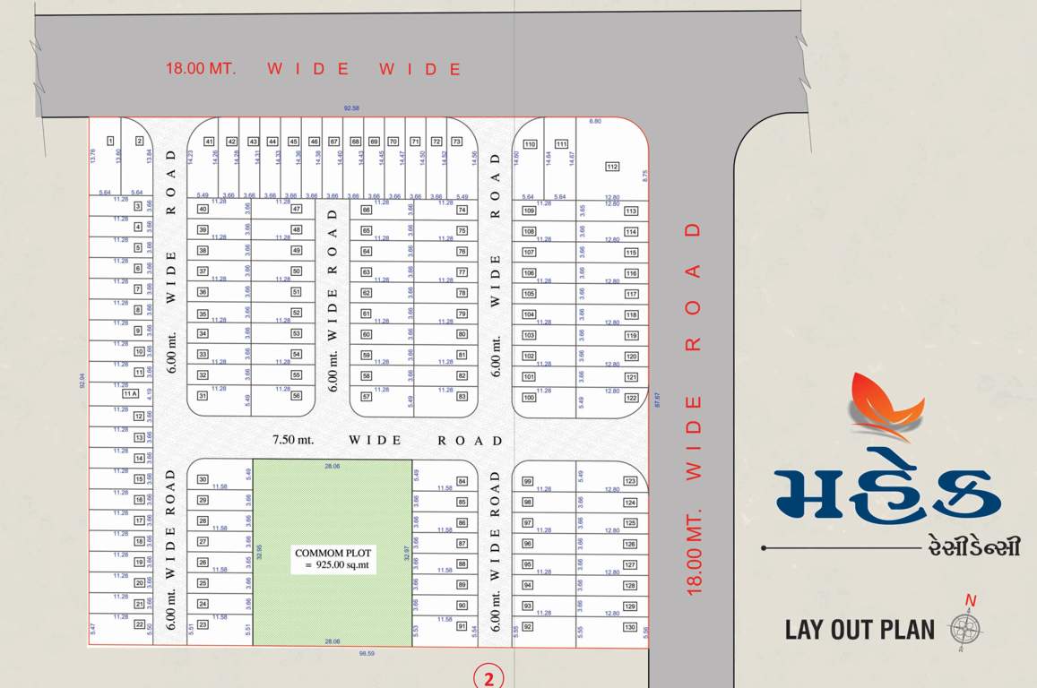 mahek residency Layout Plan