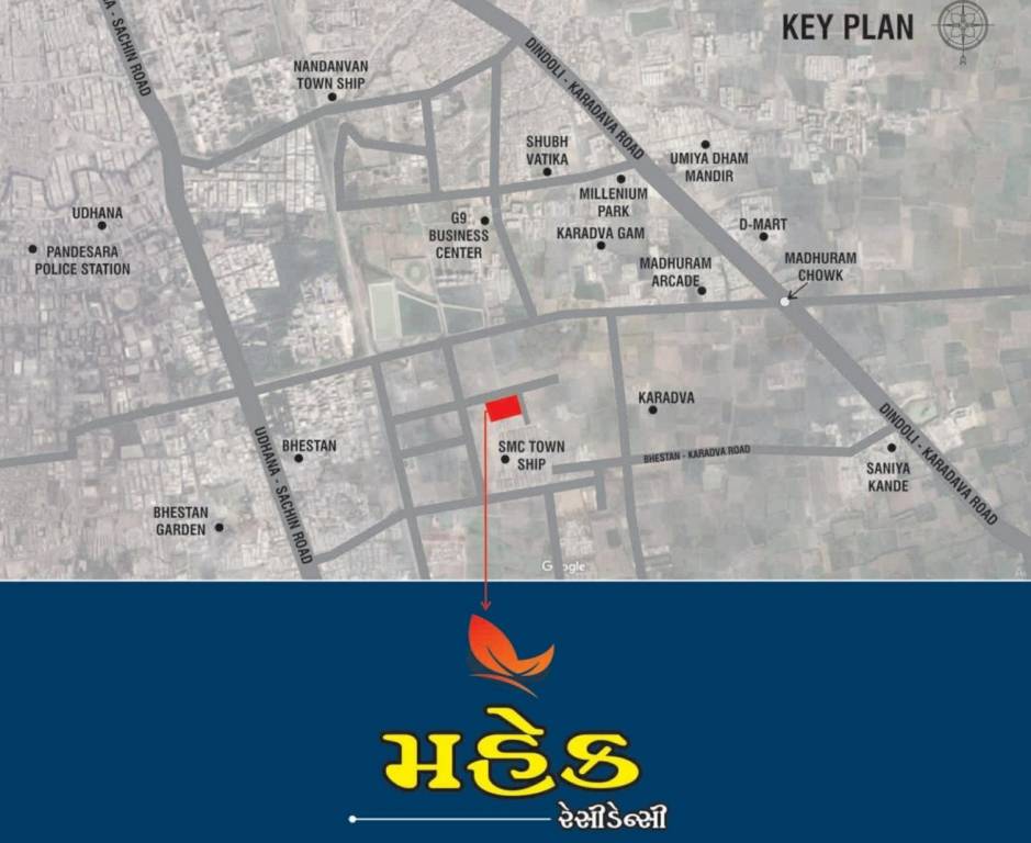  mahek residency Location Plan