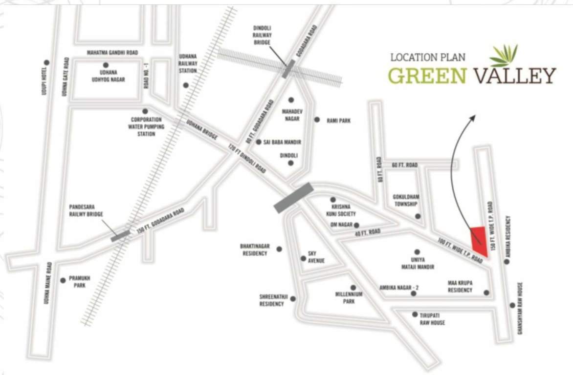  green valley mangalam park a and b building Location Plan