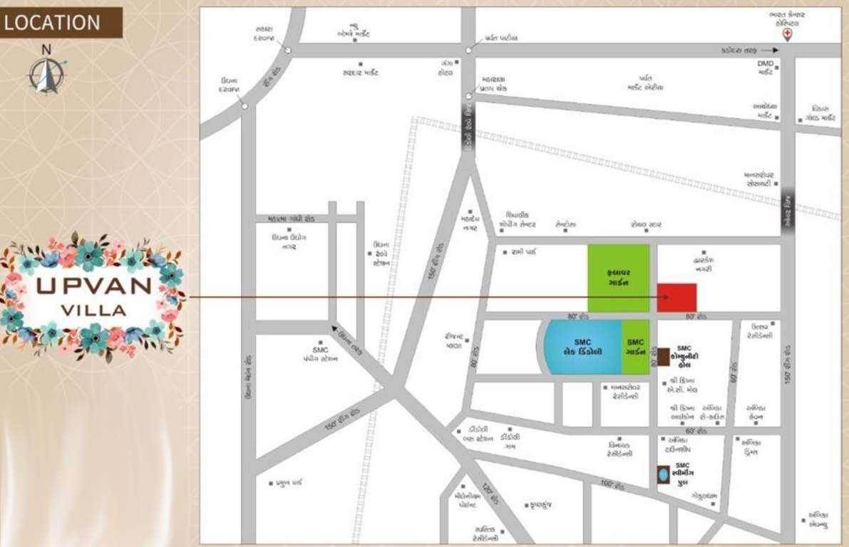 upvan villa Location Plan