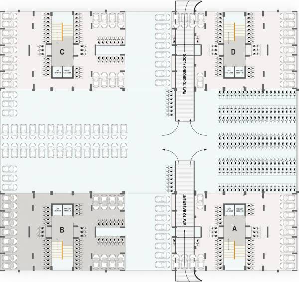 Block A,B,C,D Cluster Plan For Basement kiran-pearl Block A,B,C,D Cluster Plan For Basement