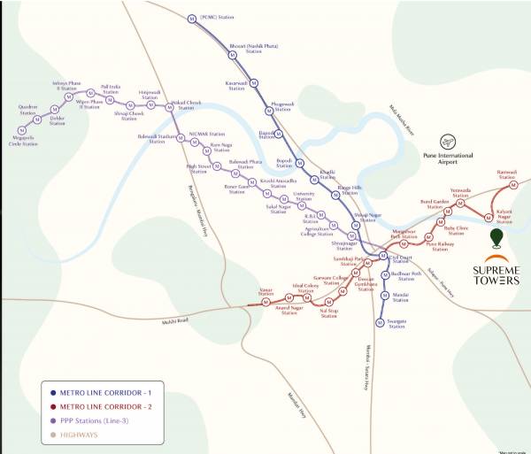  supreme-towers-phase-i Location Plan