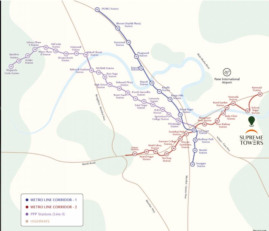  supreme towers phase i Location Plan