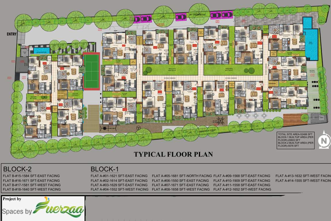  raagaa spaces by fuerzaa block a Raagaa Spaces By Fuerzaa Block A Typical Cluster Plan