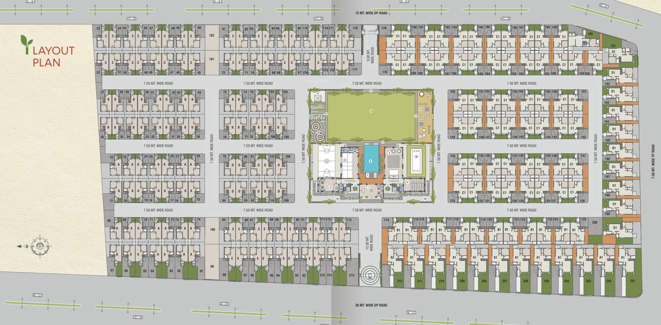  garden city Cluster Plan