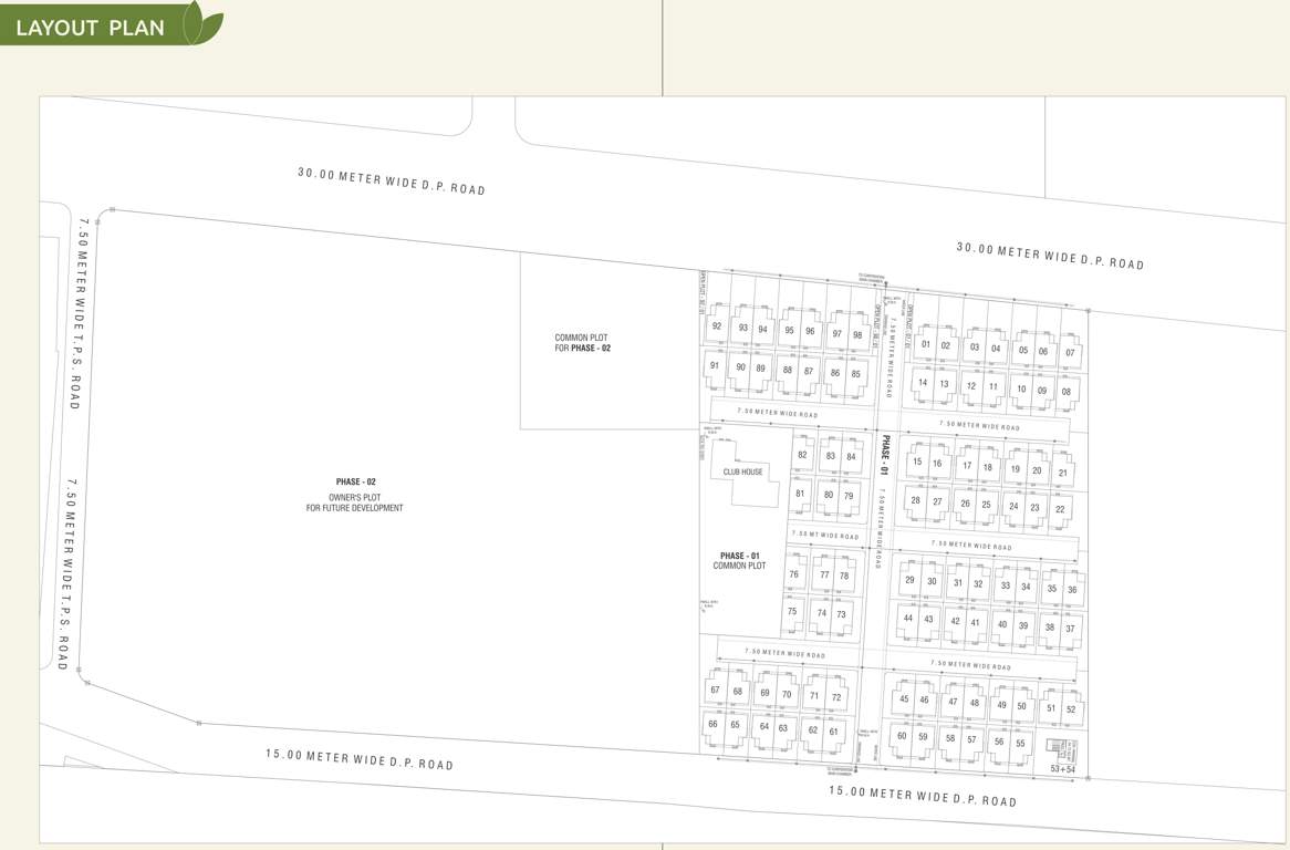  garden city Layout Plan