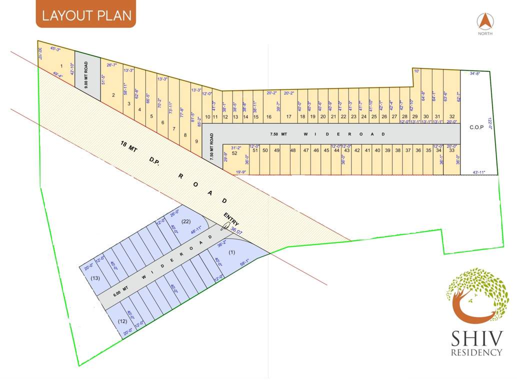  shiv residency Layout Plan