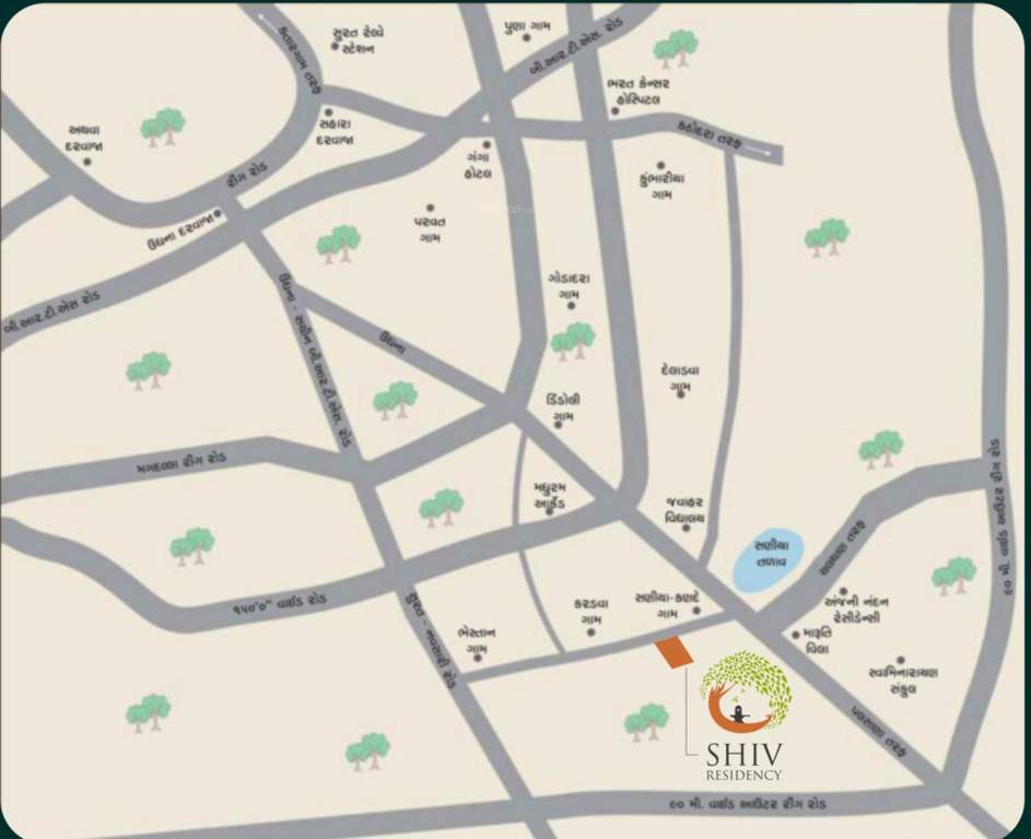  shiv residency Location Plan