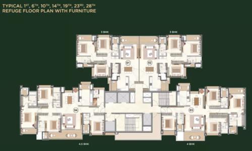  livience-aleenta Livience Aleenta Cluster Plan From 1st To 28th Floor