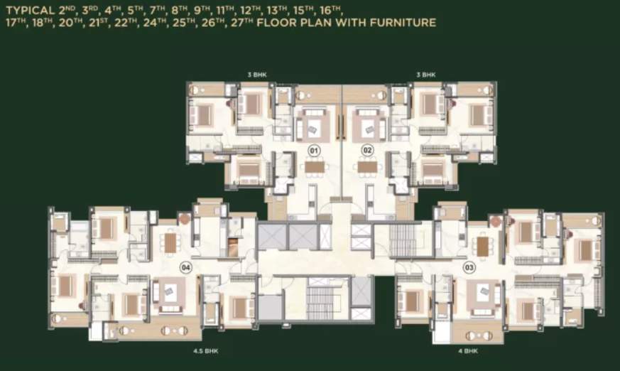  livience aleenta Livience Aleenta Cluster Plan From 2nd To 27th Floor