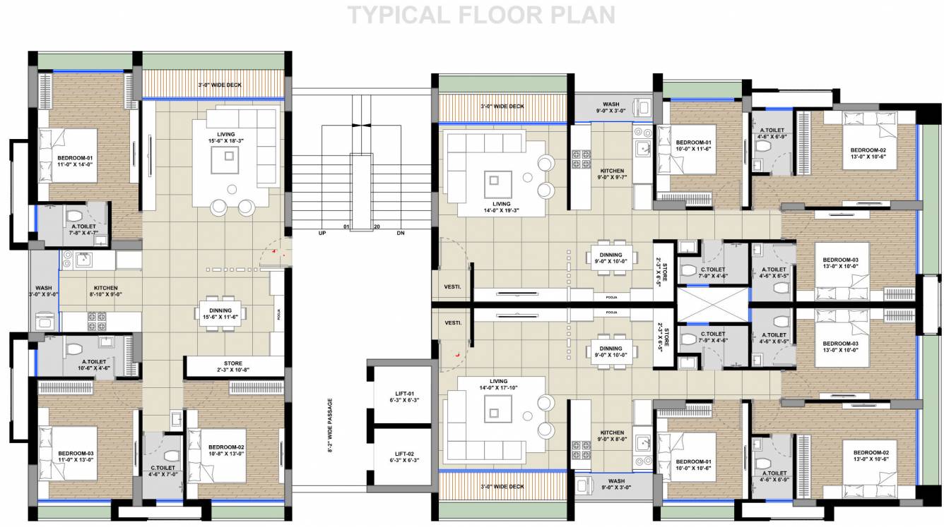  riona Riona Typical Cluster Plan