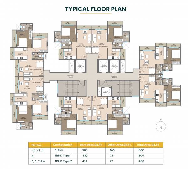  krishna-trident Building 1 Cluster Plan