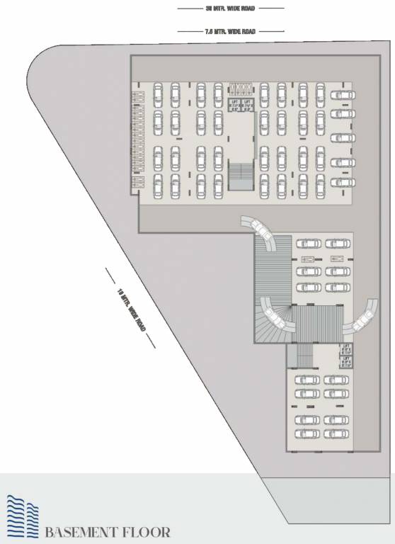  belvista A, B Basement Cluster Plan
