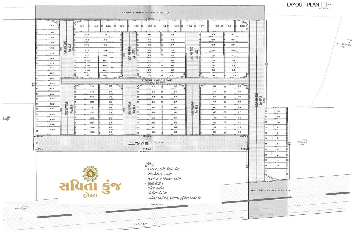 savita kunj homes Layout Plan