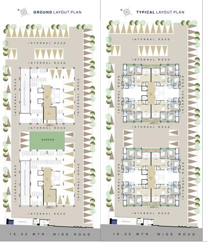 Block A And B Cluster Plan for ground Floor To Typical Floor silvassa-stone Block A And B Cluster Plan for ground Floor To Typical Floor