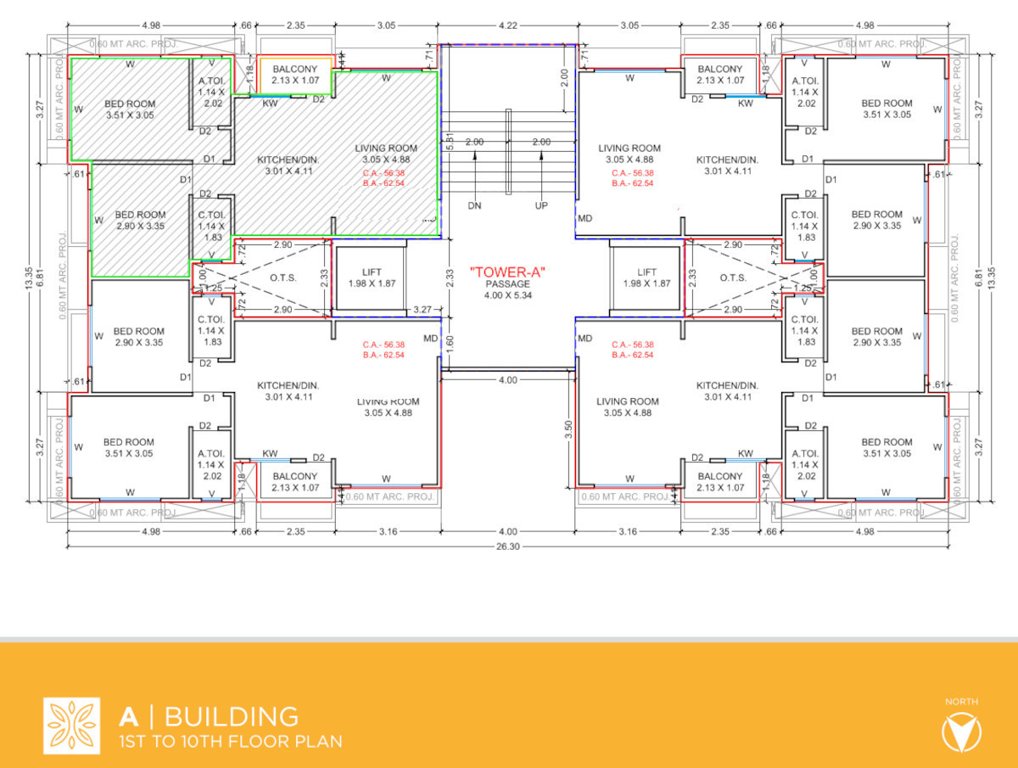  prayosha bliss A Cluster Plan From 1st To 10th Floor