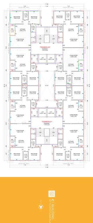  prayosha bliss C Cluster Plan From 1st To 10th Floor