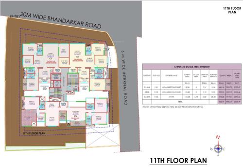  abhishek-chsl Abhishek CHSL Cluster Plan for 11th Floor