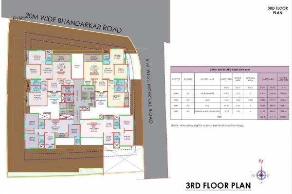  abhishek-chsl Abhishek CHSL Cluster Plan for 3rd Floor