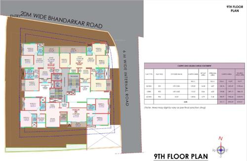  abhishek-chsl Abhishek CHSL Cluster Plan for 9th Floor