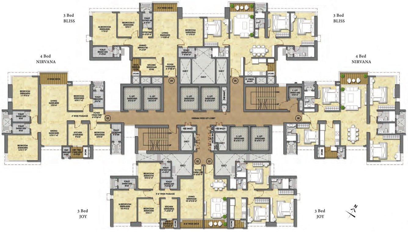 the address by gs tower Cluster Plan