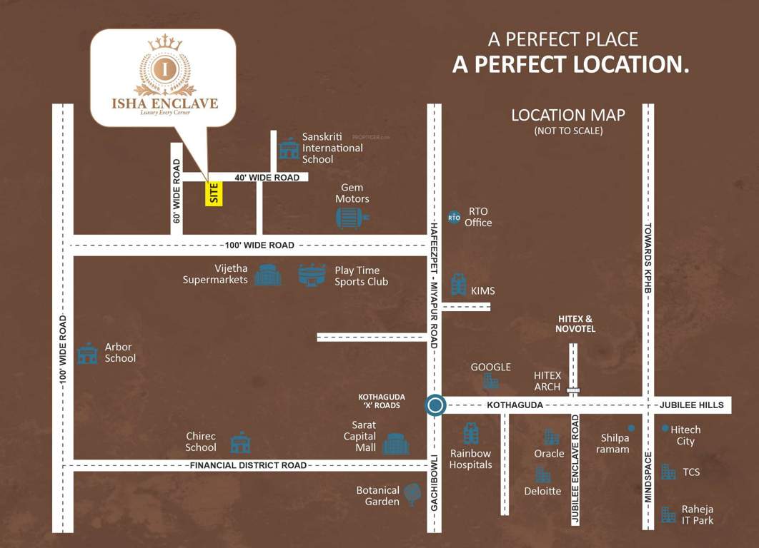  isha enclave Location Plan