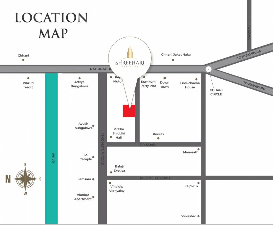 shree hari heritage Location Plan