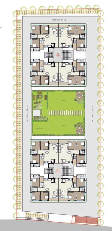 heights Block A Cluster Plan For Typical Floor Plan