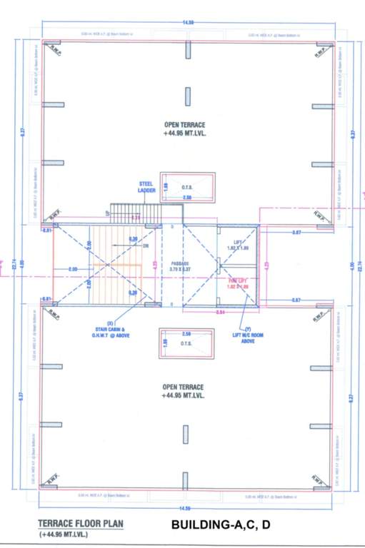  mantra dream homes A, C, D Terrace Cluster Plan
