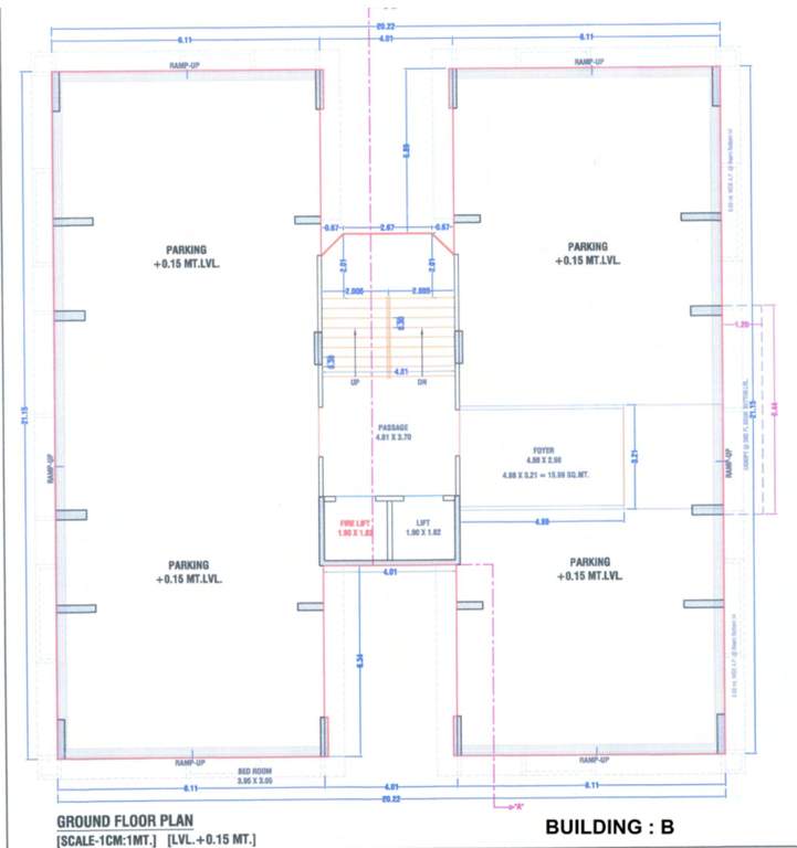  mantra dream homes B Ground Cluster Plan