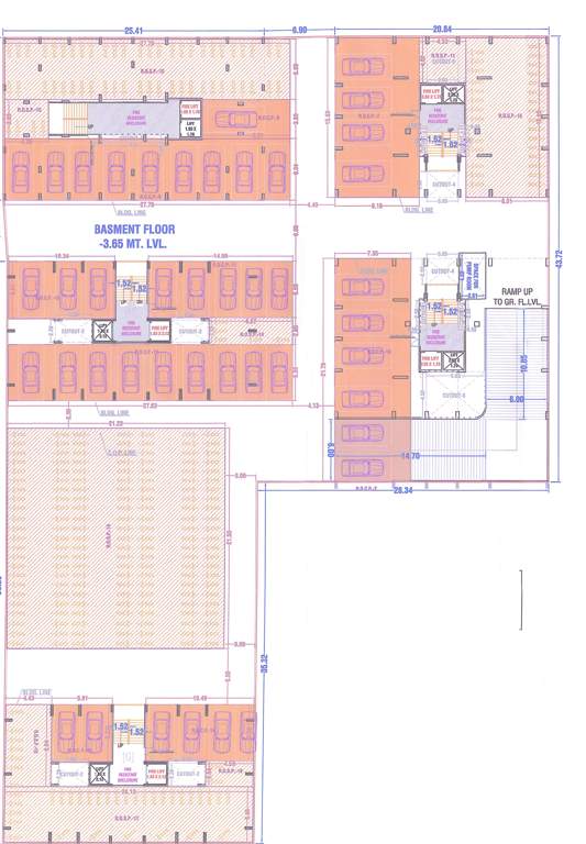  residency Block A,B,C,D,E,F,G,H,I Cluster Plan For Basement