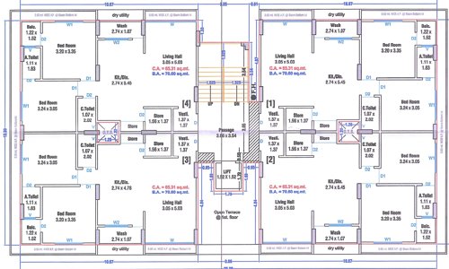 Block F Cluster Plan From 1st To 7th Floor residency Block F Cluster Plan From 1st To 7th Floor