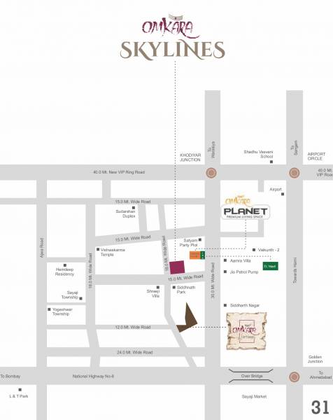  omkara-skylines Location Plan