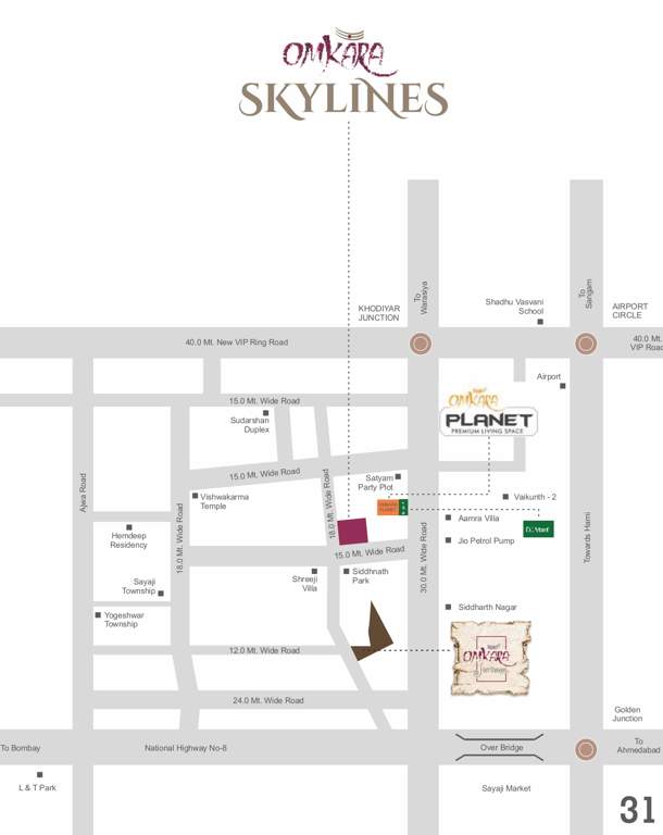  omkara skylines Location Plan