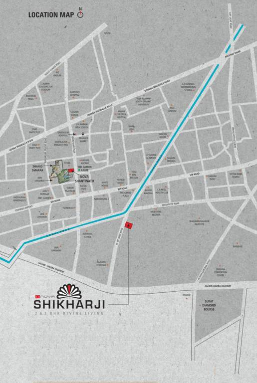  shikharji Location Plan
