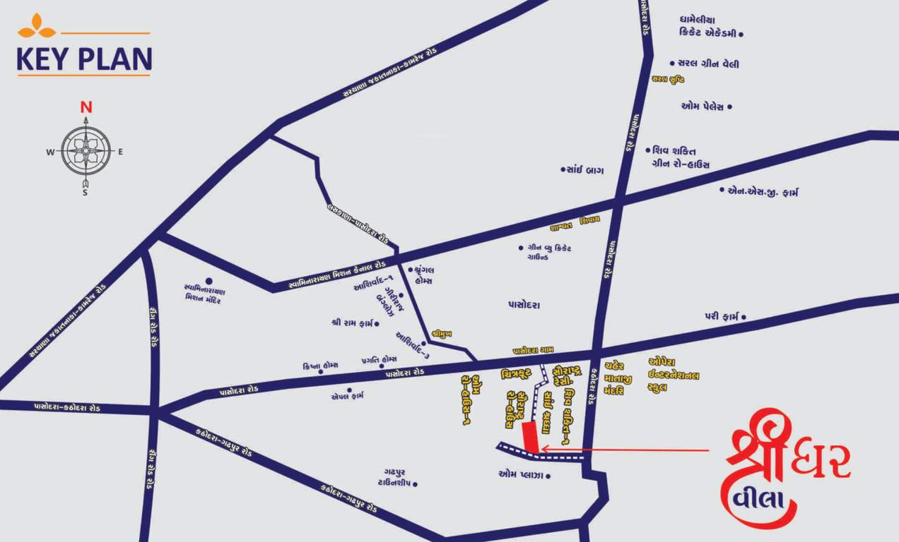  shridhar villa Location Plan