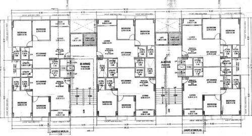  swapna-shrusti Block A And B Cluster Plan From 1st To 14th Floor