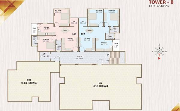  nandish-avenue-tower-b Tower B Cluster Plan for 5th Floor