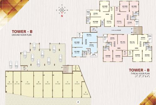 nandish-avenue-tower-b Tower B Cluster Plan from ground to 4th Floor