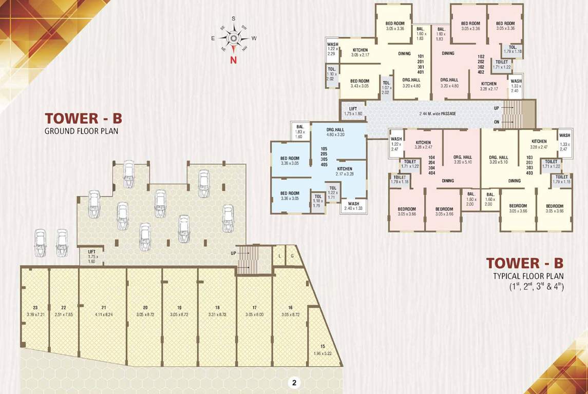  nandish avenue tower b Tower B Cluster Plan from ground to 4th Floor