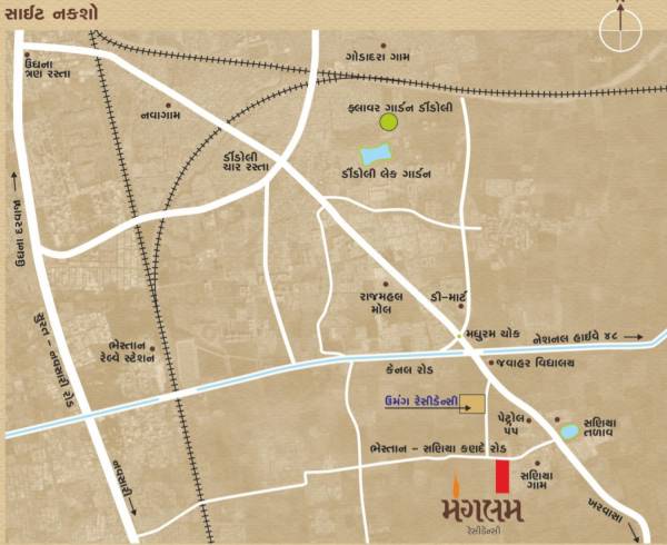  mangalam-residency Location Plan