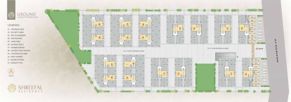  shreefal-residency A To R Ground Cluster Plan