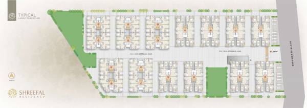  shreefal-residency A to R Typical Cluster Plan