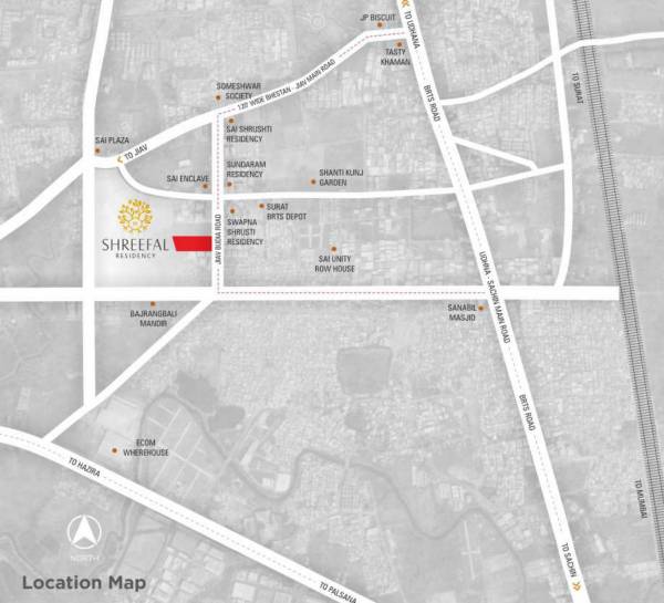  shreefal-residency Location Plan