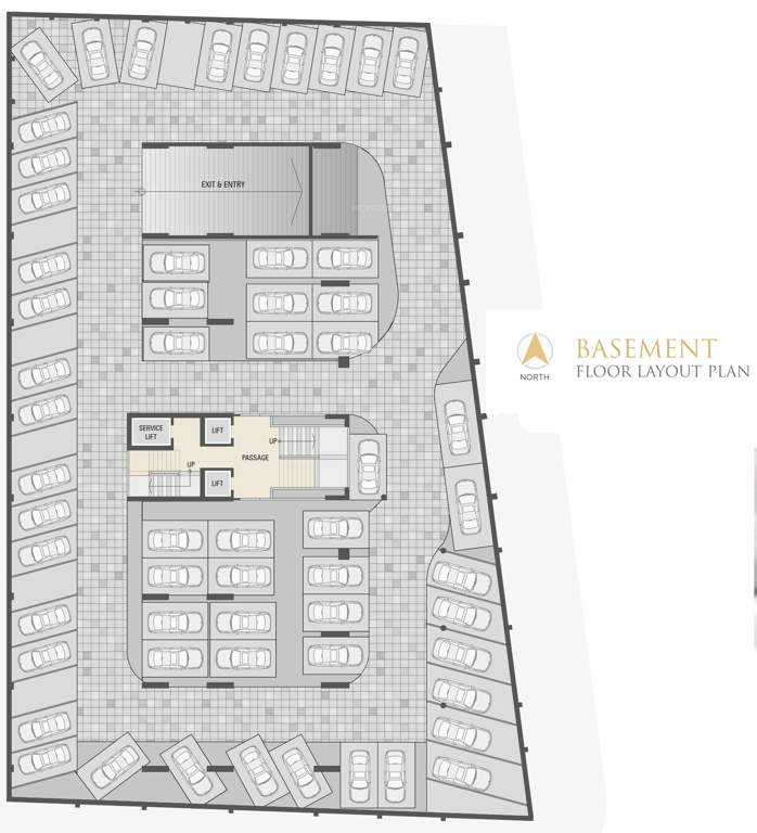  antriksh luxuria Antriksh Luxuria Basement Cluster Plan