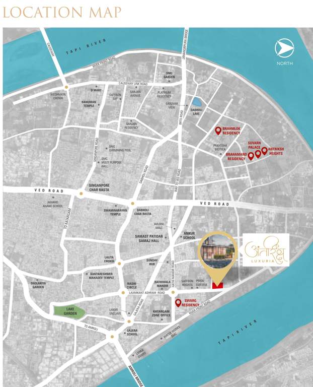  antriksh luxuria Location Plan