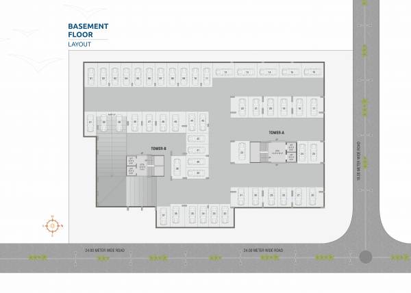  hari-darshan-sky A & B Cluster Plan for Basement Floor