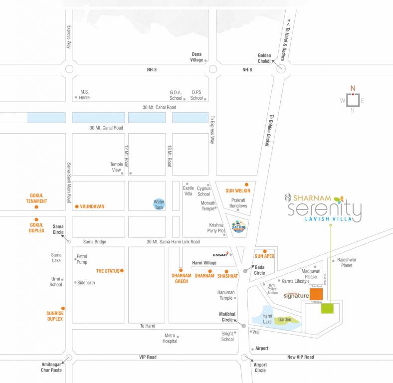  sharnam serenity Location Plan