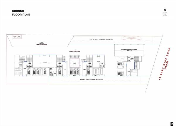 arbor Block A, Block B, Block C, Block D Cluster Plan for ground Floor
